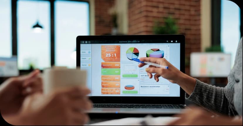 Marketing analytics and performance metrics dashboard